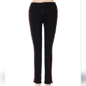 Q2 Black & Red Striped Pants
